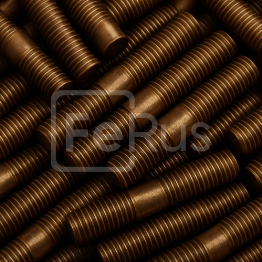 Шпилька бронзовая М33 шаг резьбы 3,5 мм БрАМц9-2 ГОСТ 1759.0-87