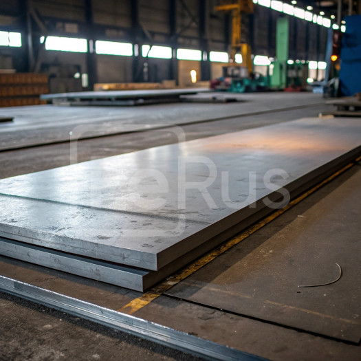 Плита стальная 80х2000х3000 мм 09Г2С ГОСТ 19903-2015