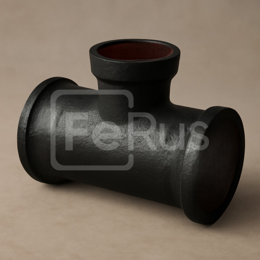 Тройник раструбный чугунный ТР 400х300 мм ГОСТ 5525-88